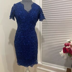 Calvin Klein Royal Blue Lace Mini Dress